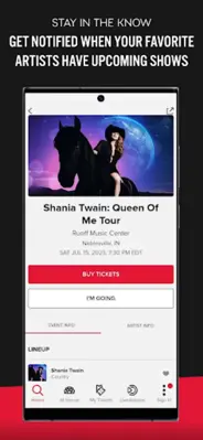 Live Nation android App screenshot 1